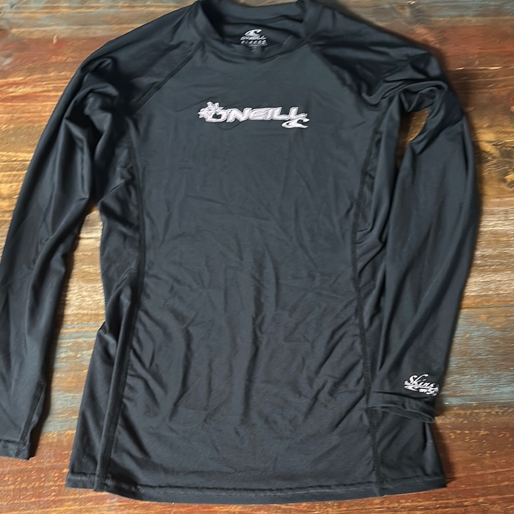 O'Neill Black Rash Guard Swim Shirt Women’s XL